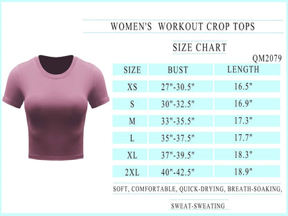 Workout Crop Tops Women Racerback Dry Fit Athletic Shirts Short Sleeve 3 Piecese