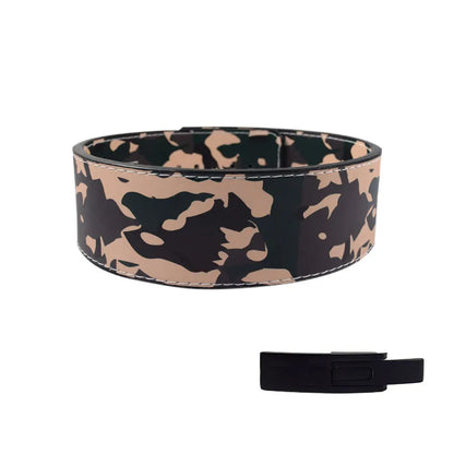 Lever Buckle Weightlifting Belt for Men, Camouflage Barbell, Powerlifting Gym Belt, Back Support, Strength Training, 10Mm