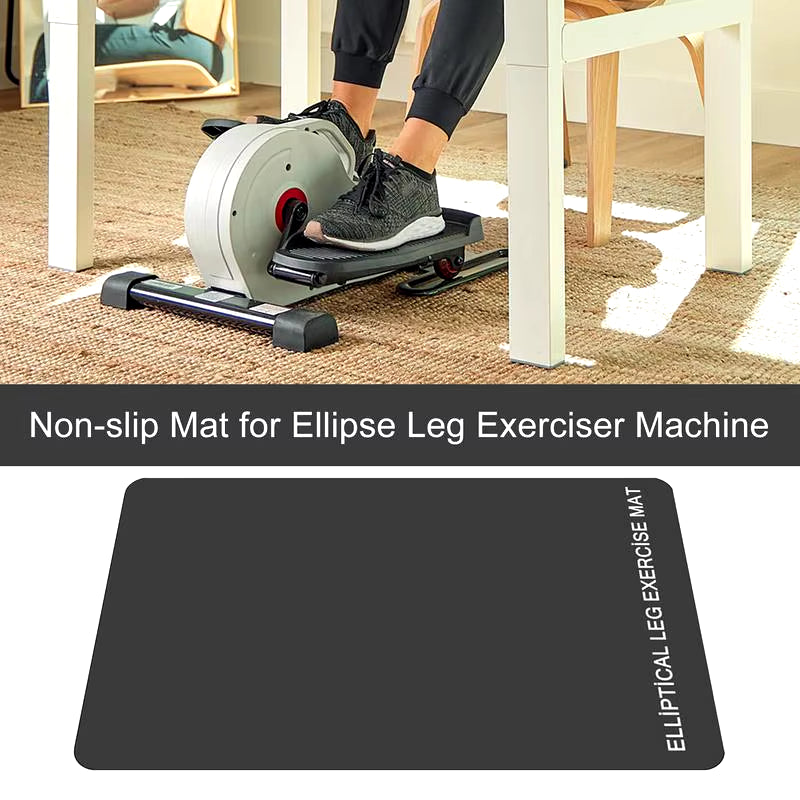 Ellipse Leg Exerciser Non Slip Mat Exercise Equipment Mat Exercise Mat Home Sports Accessories for under Desk Elliptical Peddler